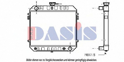 AKS DASIS 151470n -  Радиатор, охлаждение двигателя